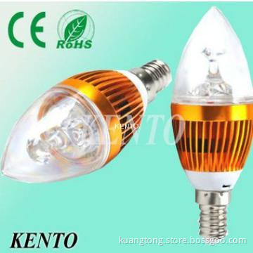 3W LED candle bulb aluminium ceiling light--energy saving